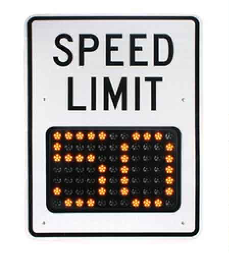 Variable speed limit sign